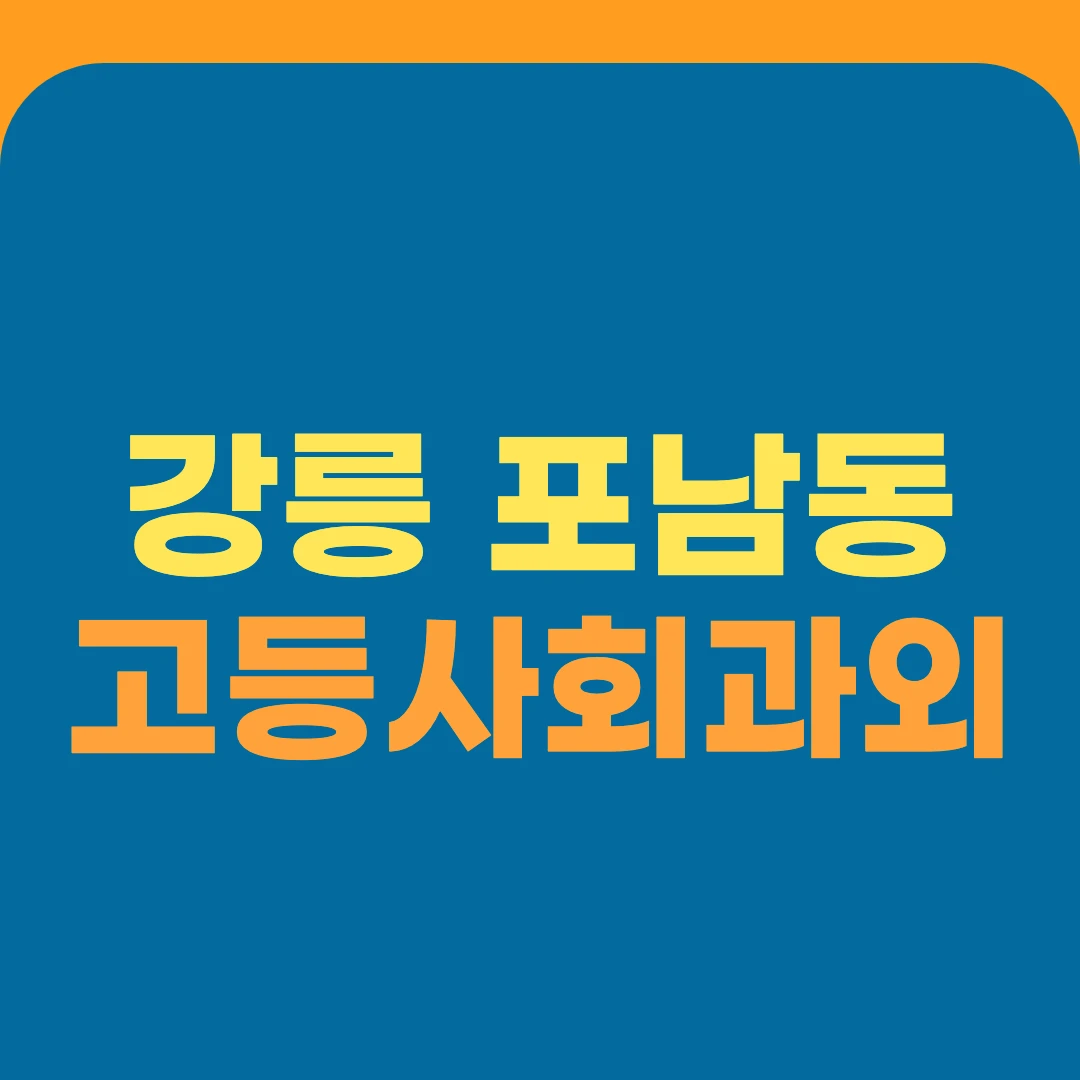 강릉 포남동 고등사회과외