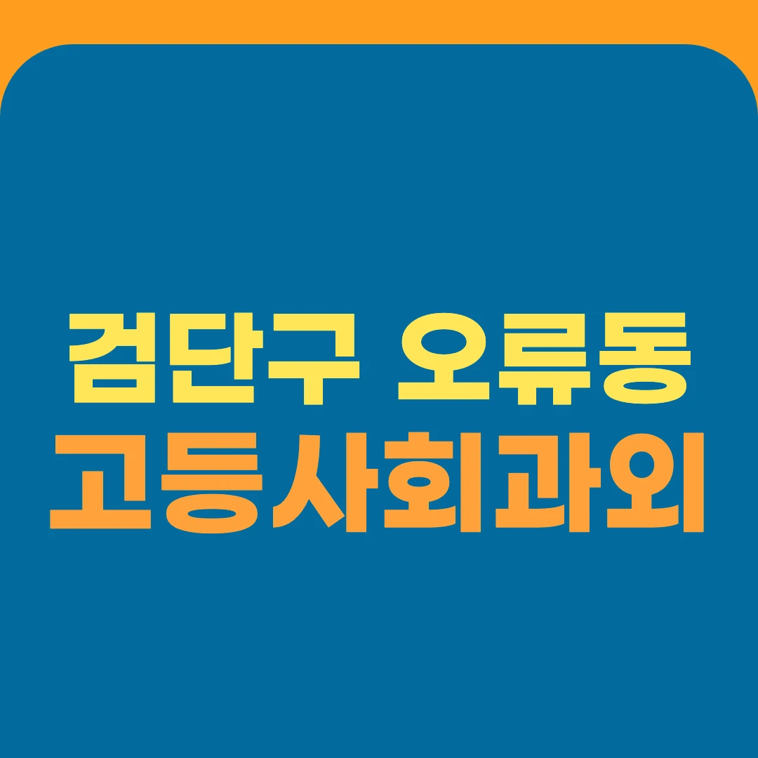 검단구 오류동 고등사회과외