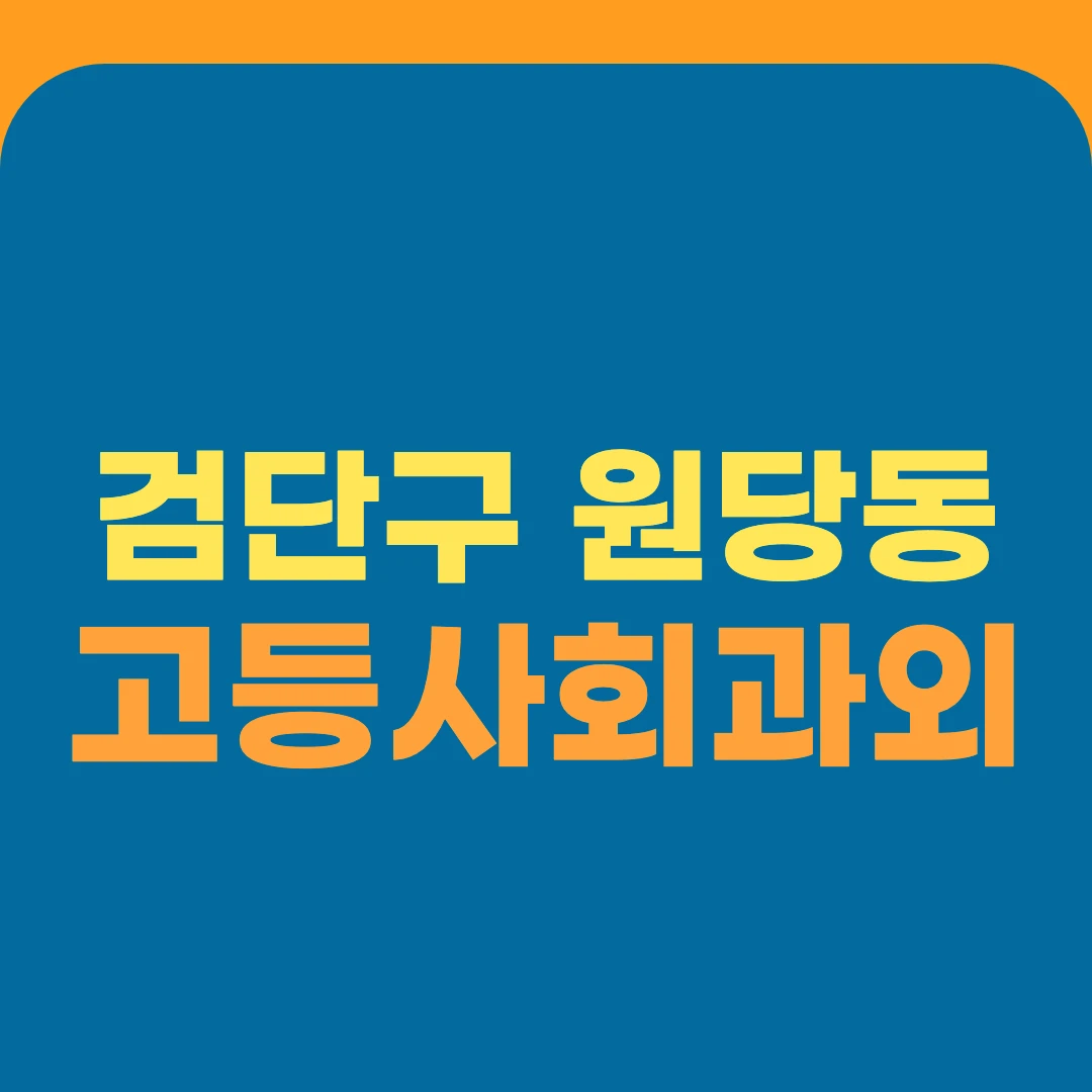 검단구 원당동 고등사회과외