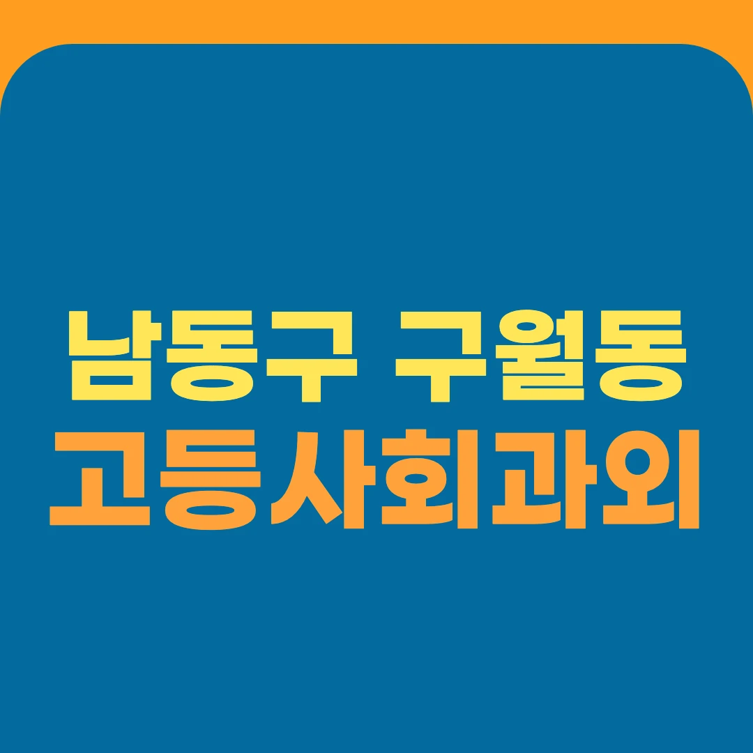 남동구 구월동 고등사회과외