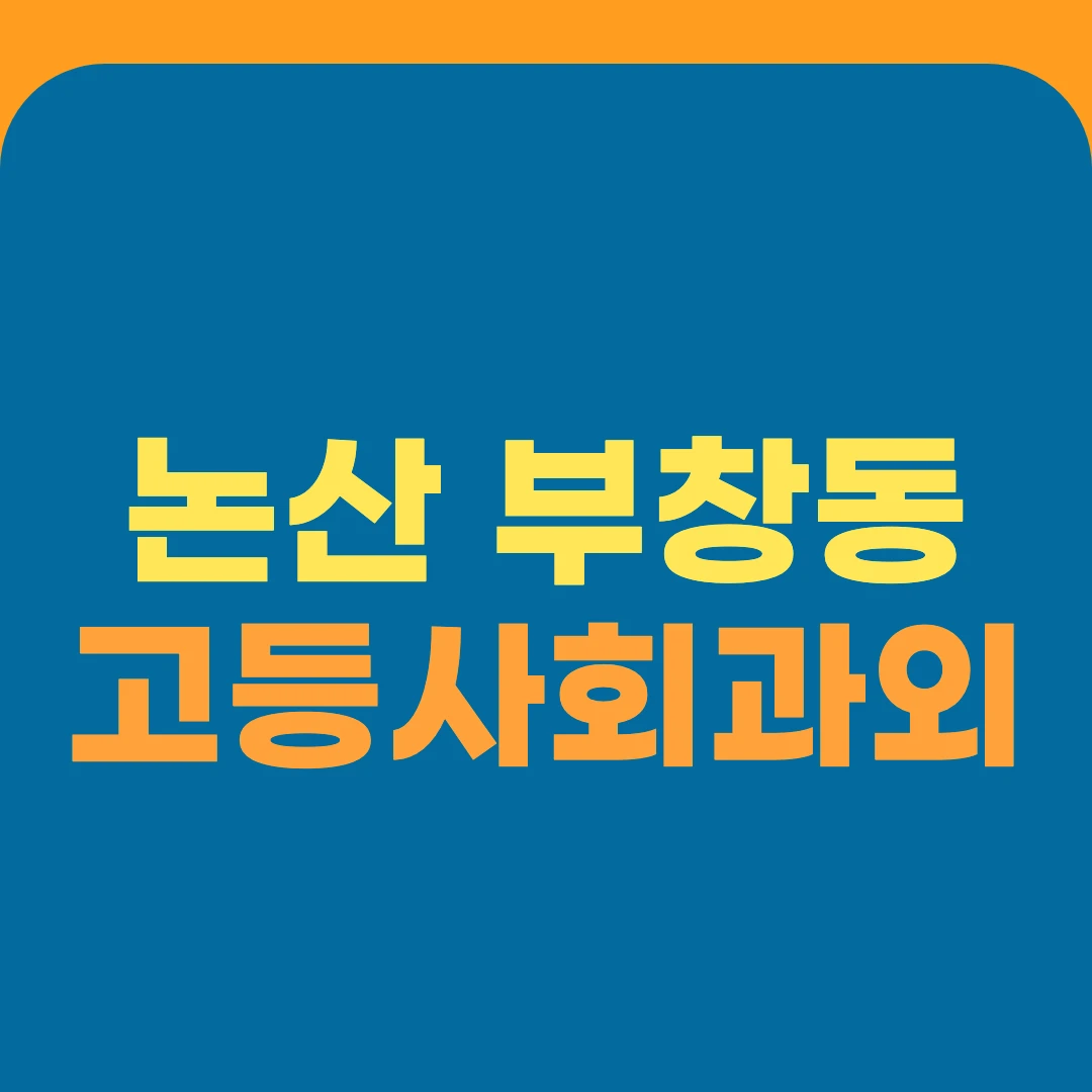 논산 부창동 고등사회과외
