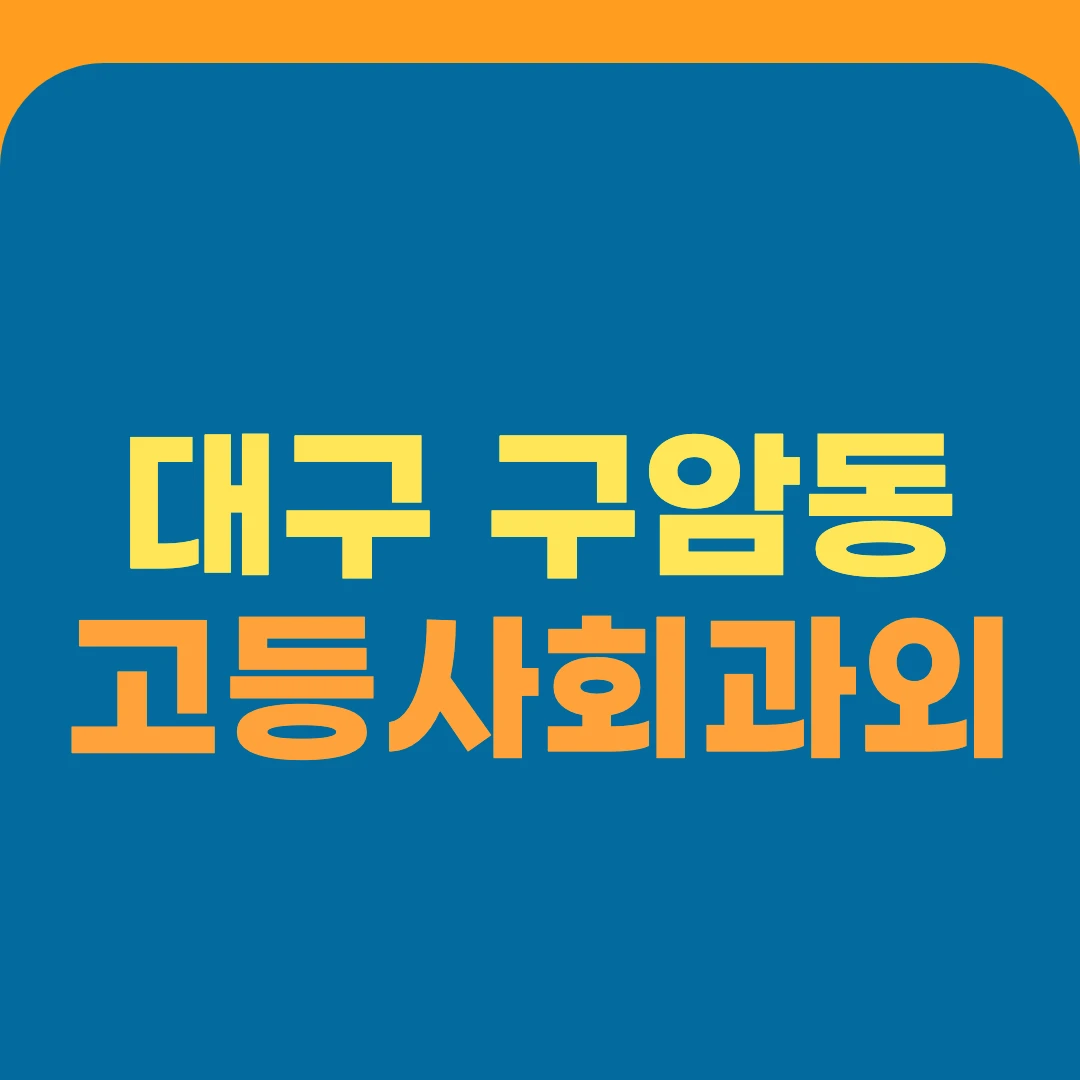대구 구암동 고등사회과외