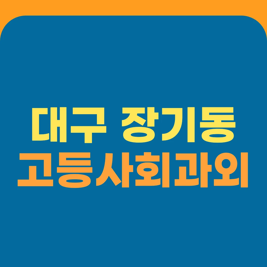 대구 장기동 고등사회과외