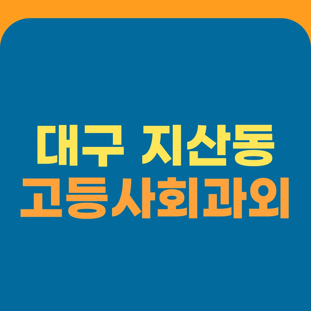 대구 지산동 고등사회과외