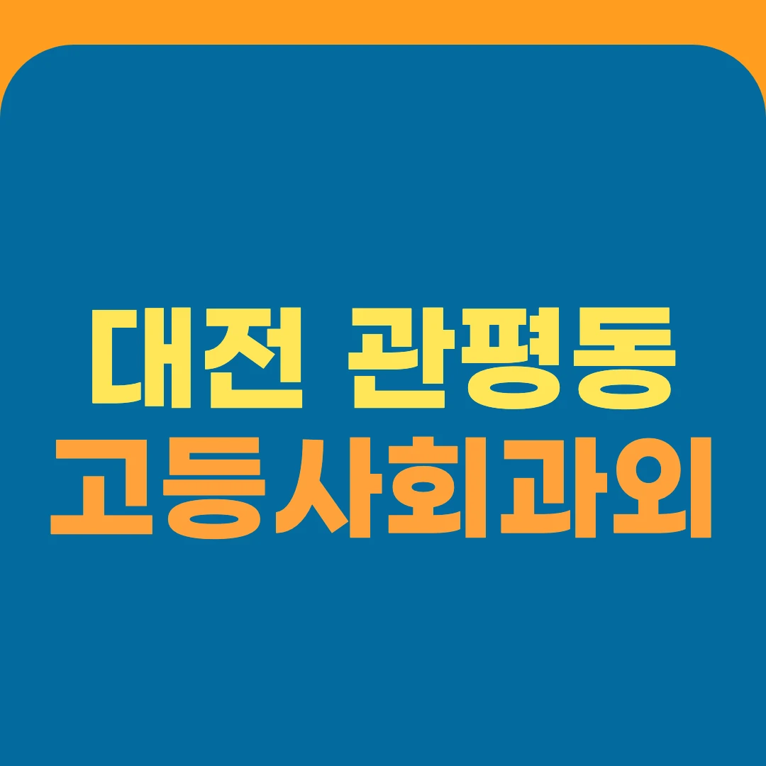 대전 관평동 고등사회과외