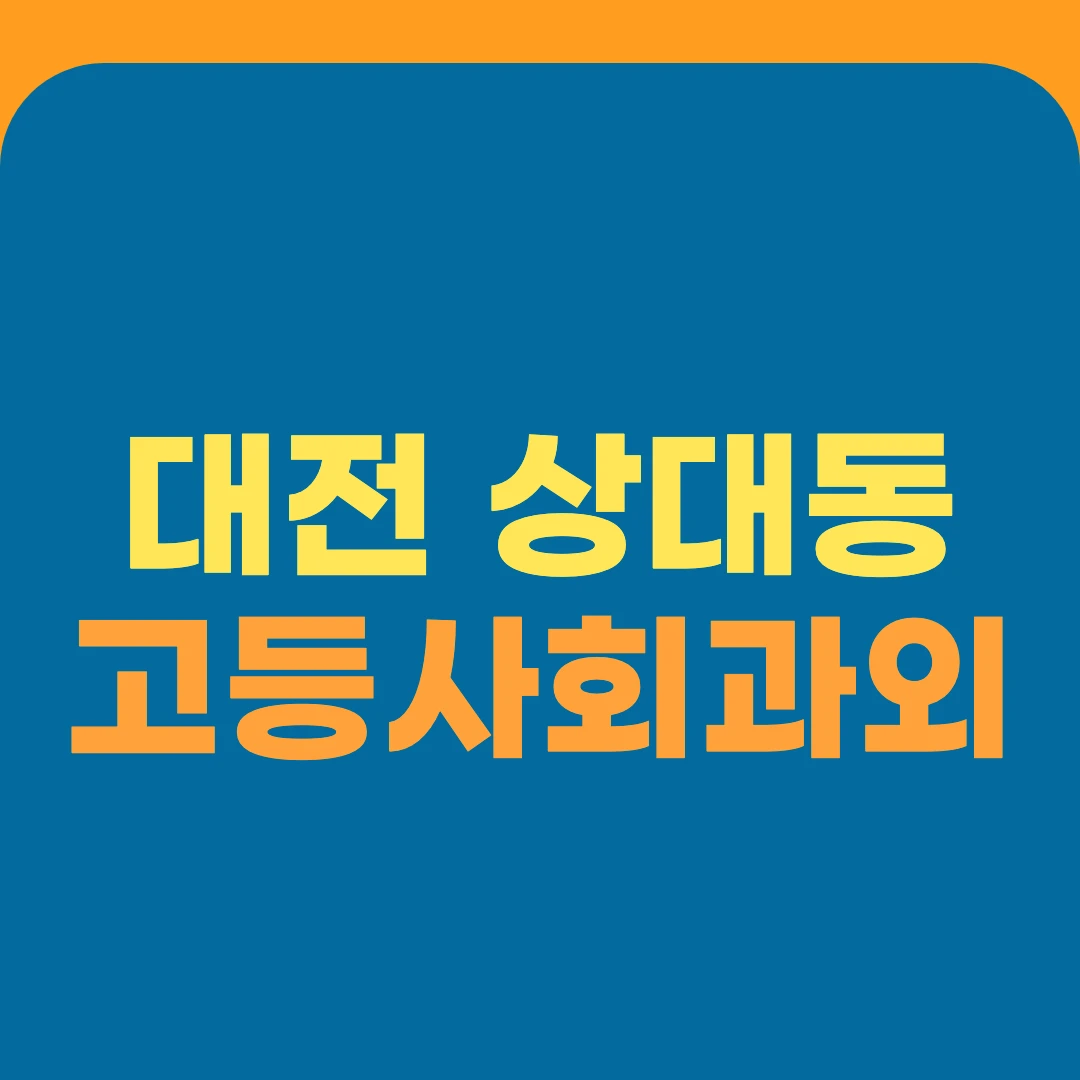 대전 상대동 고등사회과외