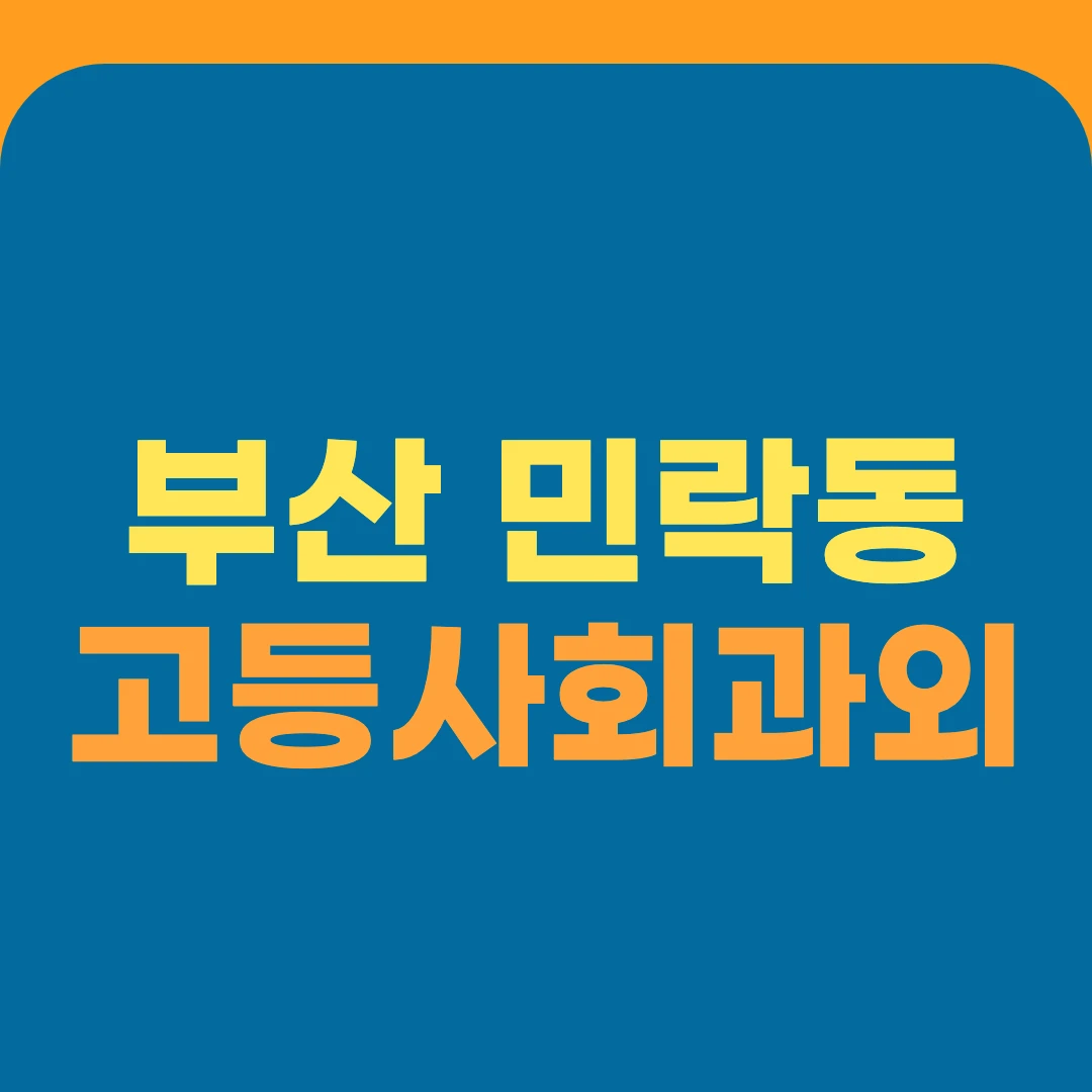 부산 민락동 고등사회과외
