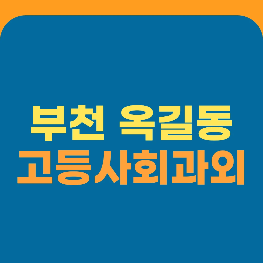 부천 옥길동 고등사회과외