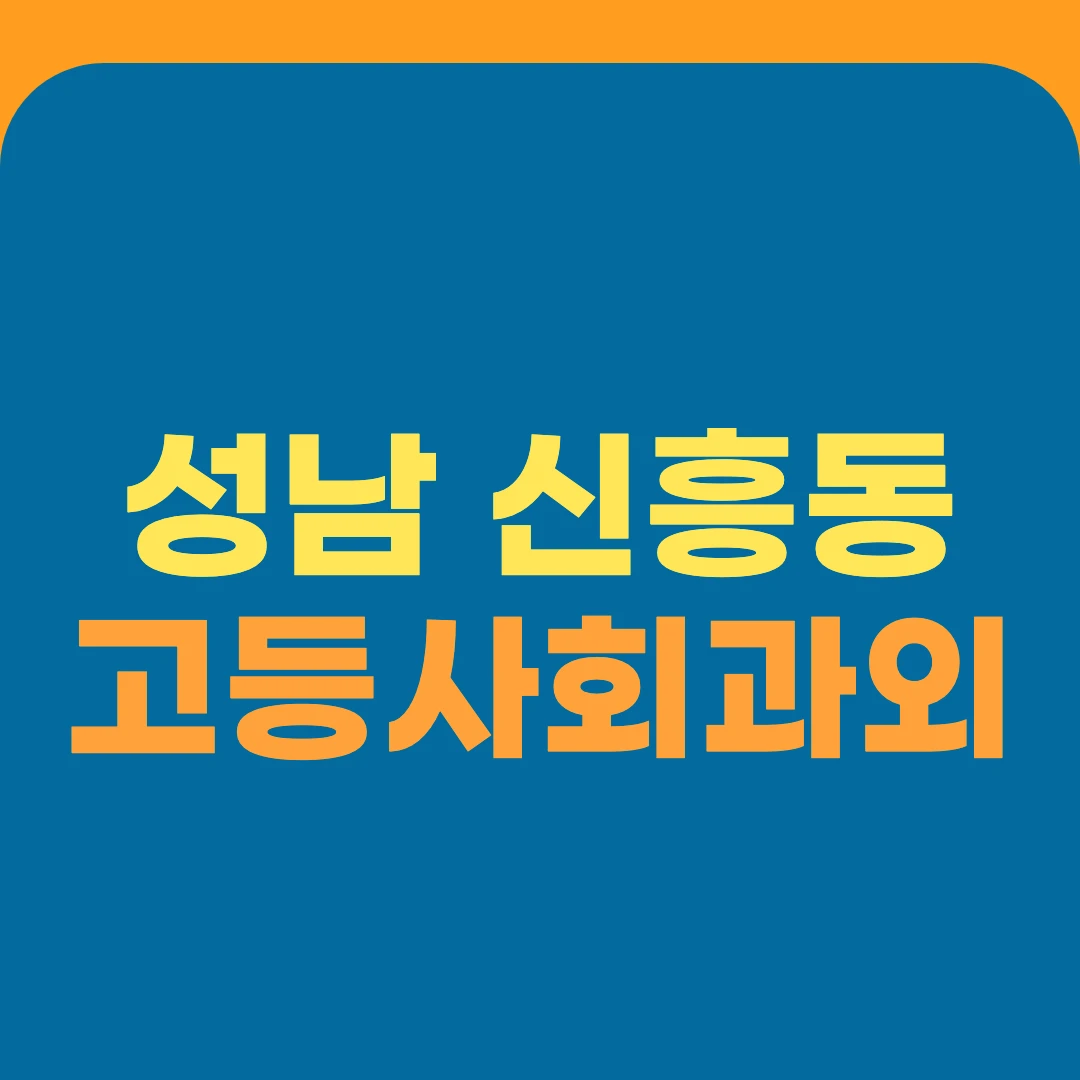 성남 신흥동 고등사회과외