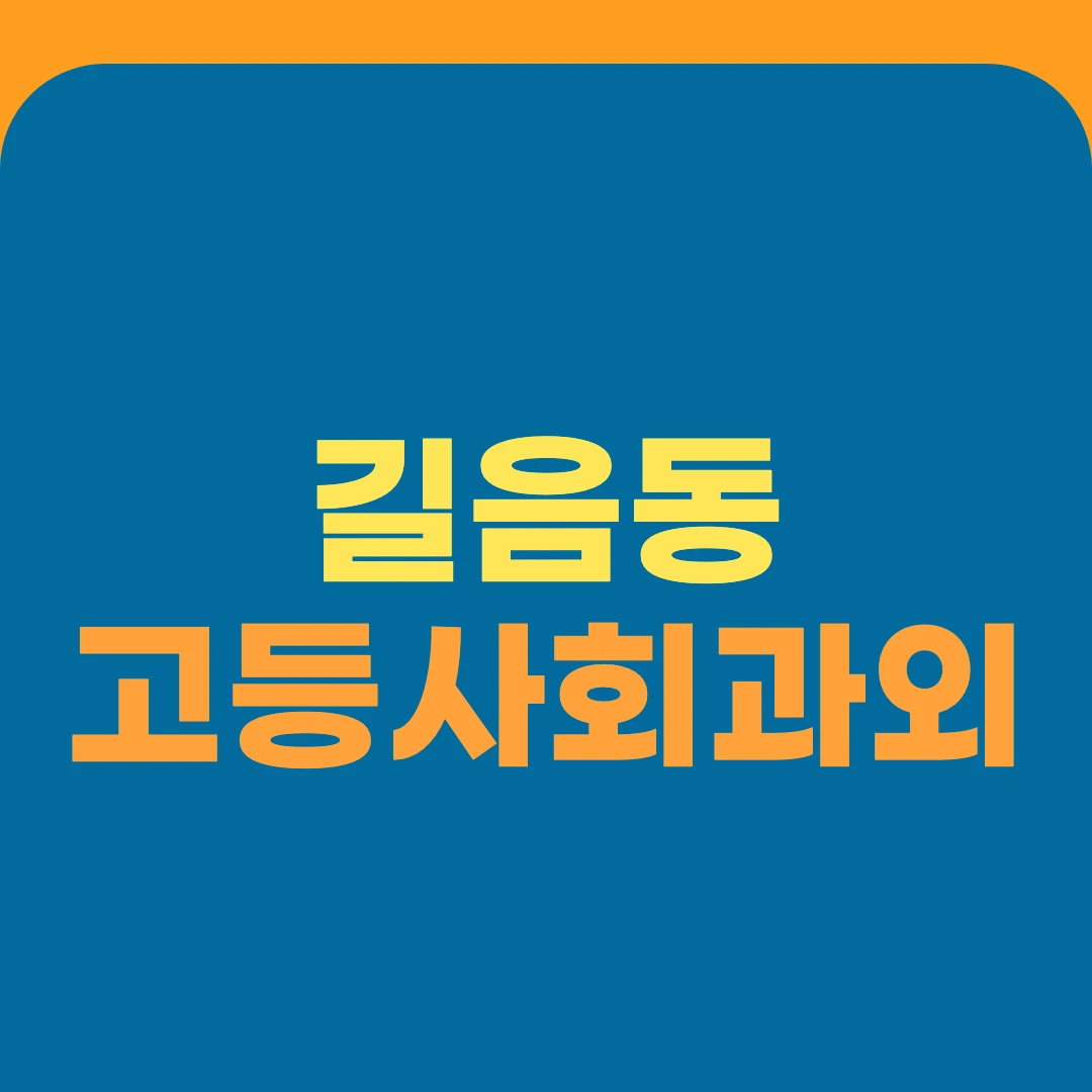 길음동 고등사회과외