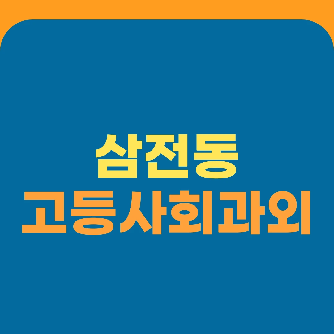 삼전동 고등사회과외