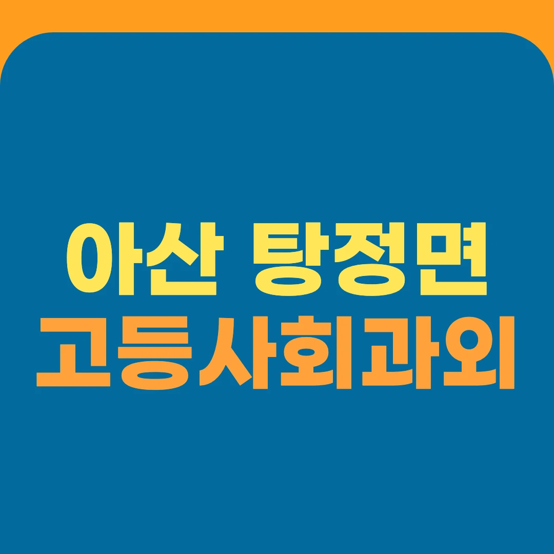 아산 탕정면 고등사회과외