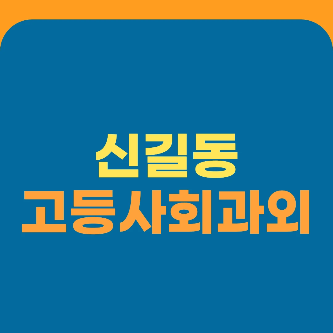 신길동 고등사회과외