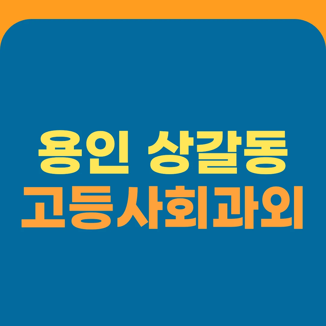 용인 상갈동 고등사회과외