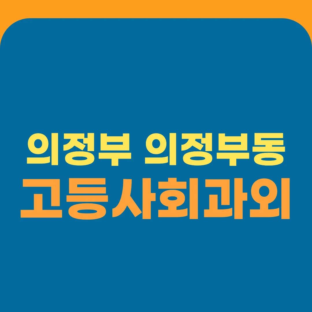 의정부 의정부동 고등사회과외