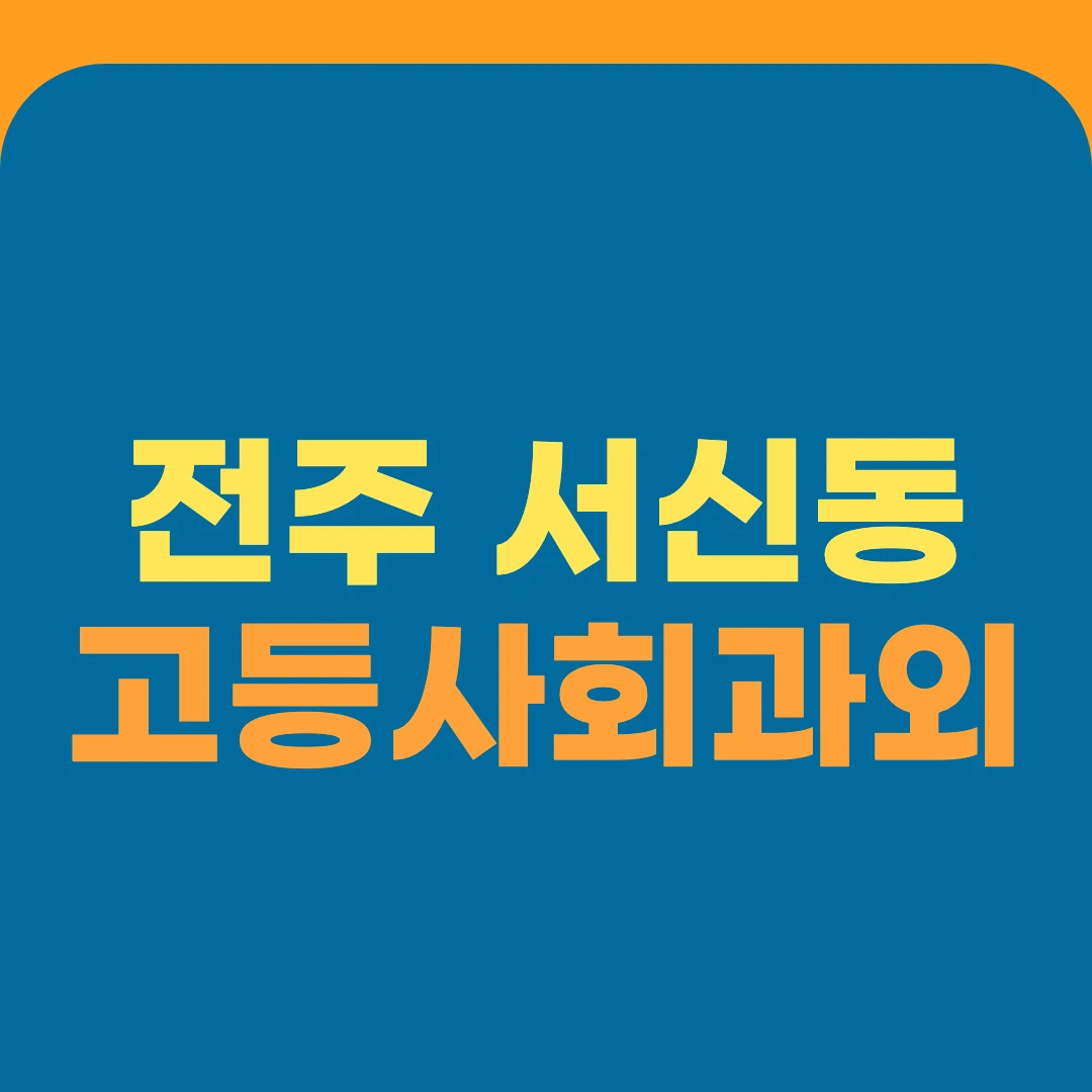 전주 서신동 고등사회과외