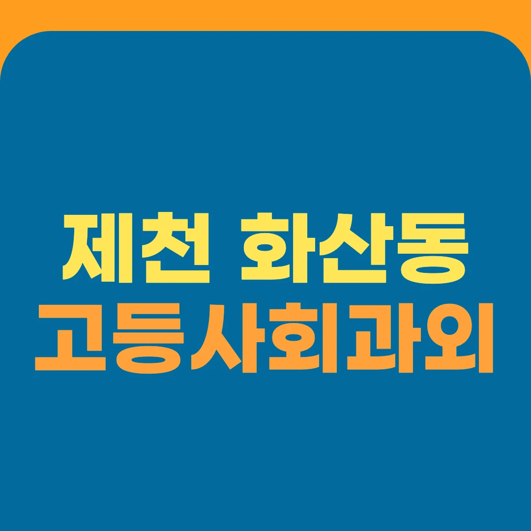 제천 화산동 고등사회과외