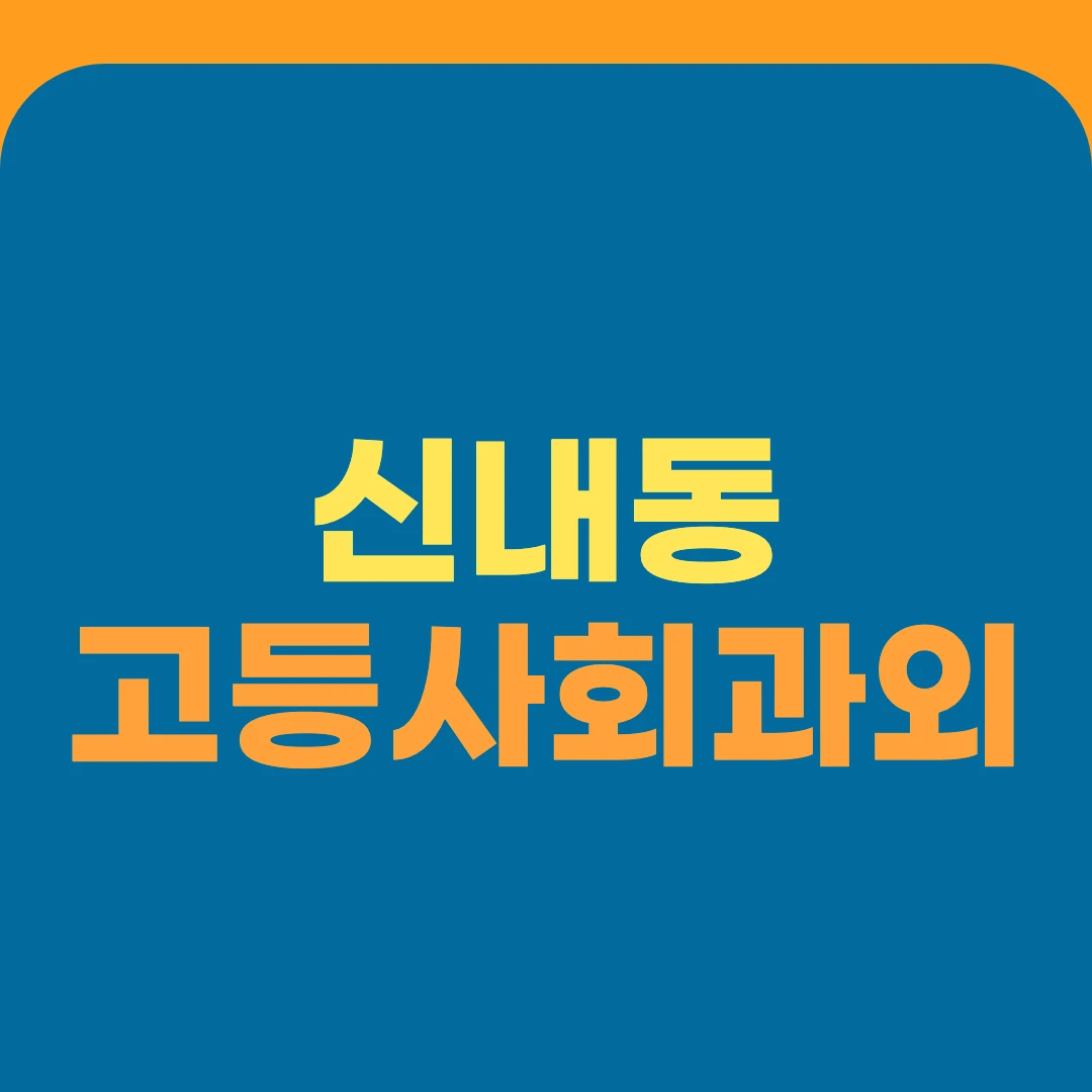 신내동 고등사회과외