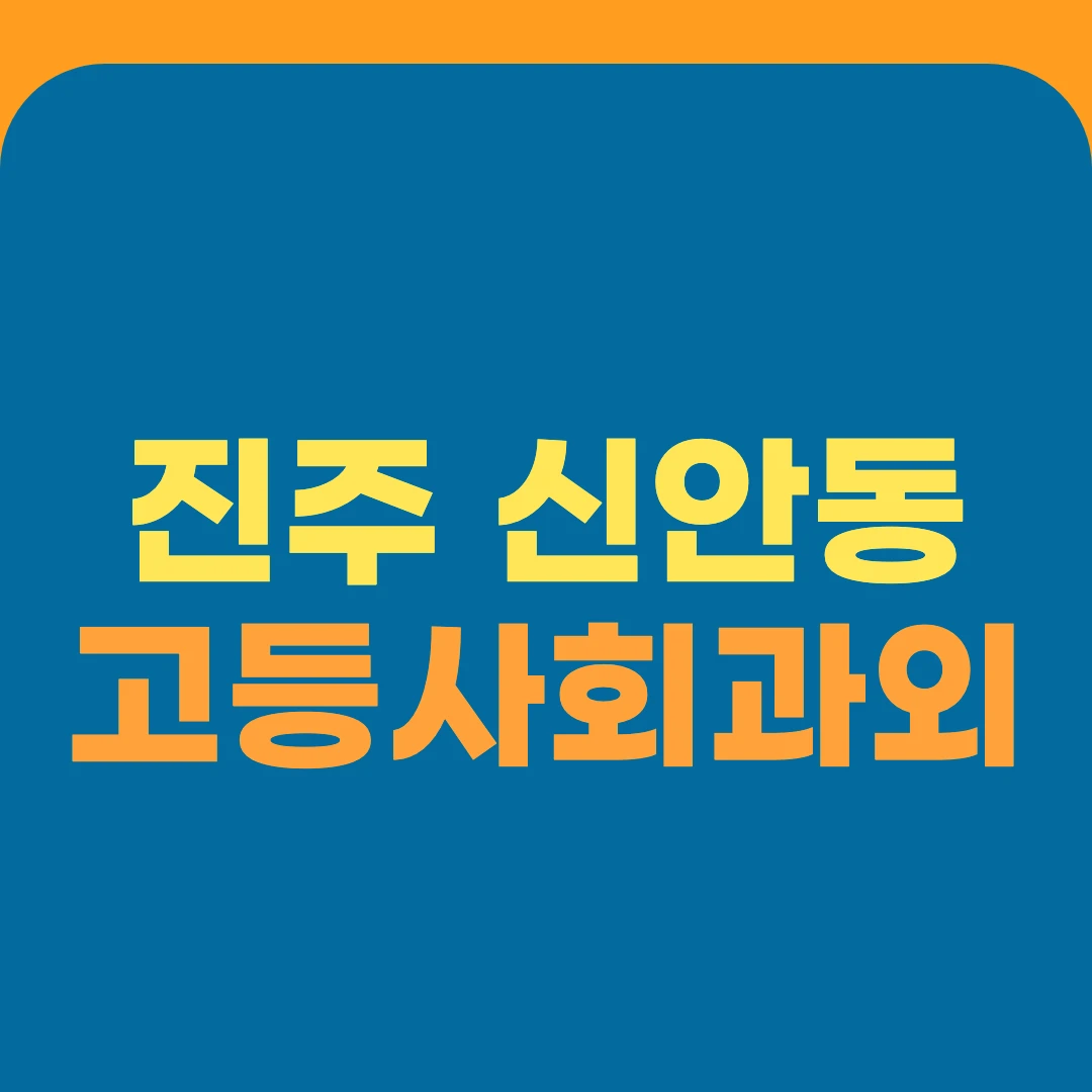 진주 신안동 고등사회과외