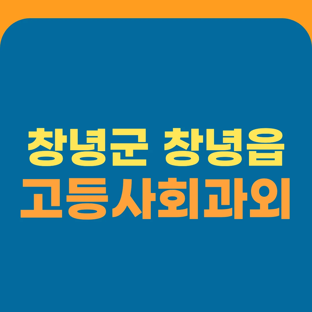 창녕군 창녕읍 고등사회과외