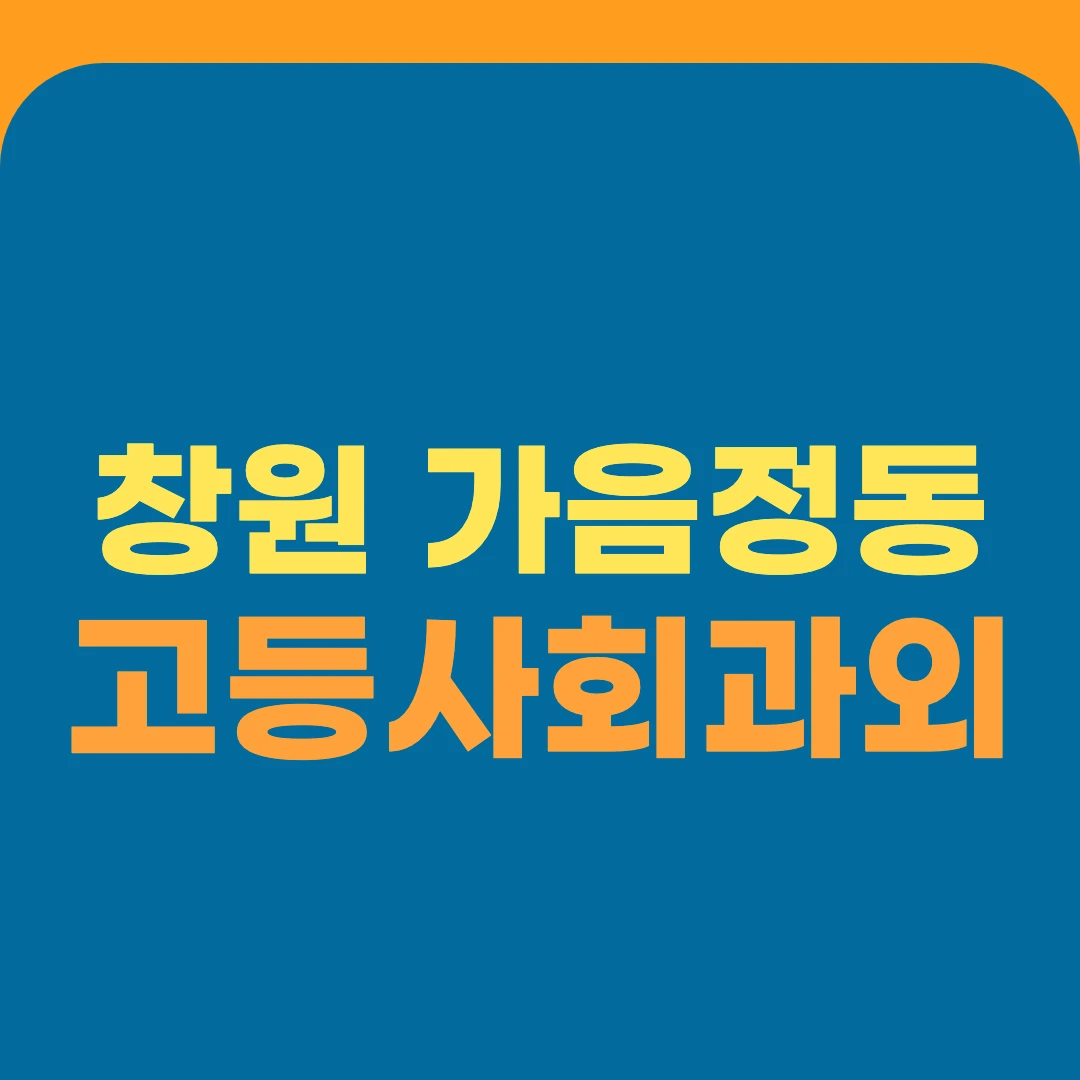 창원 가음정동 고등사회과외