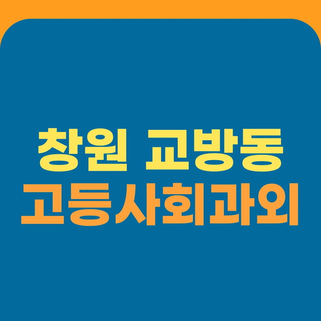 창원 교방동 고등사회과외