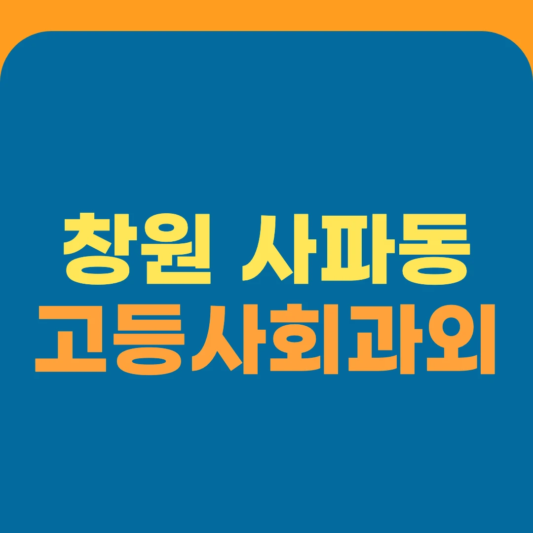 창원 사파동 고등사회과외
