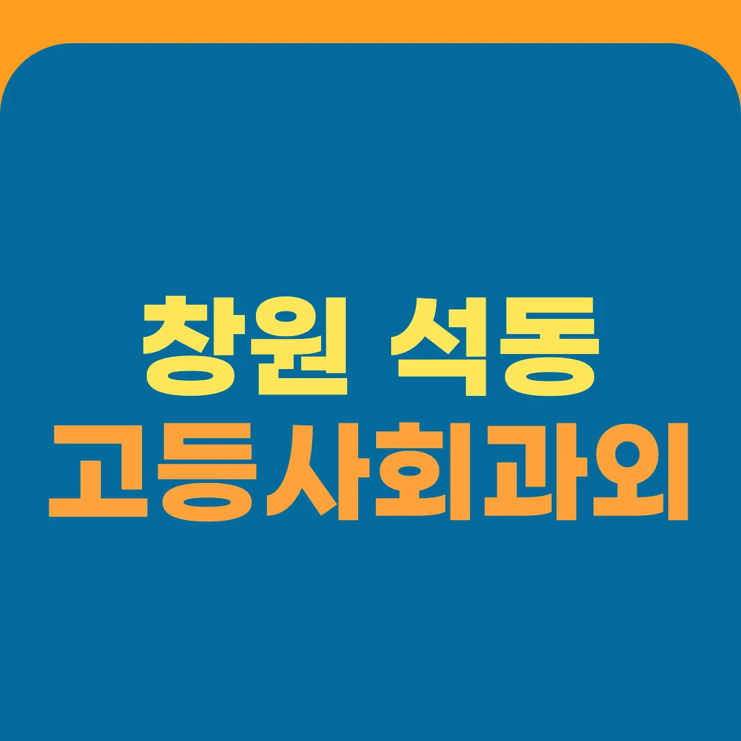 창원 석동 고등사회과외