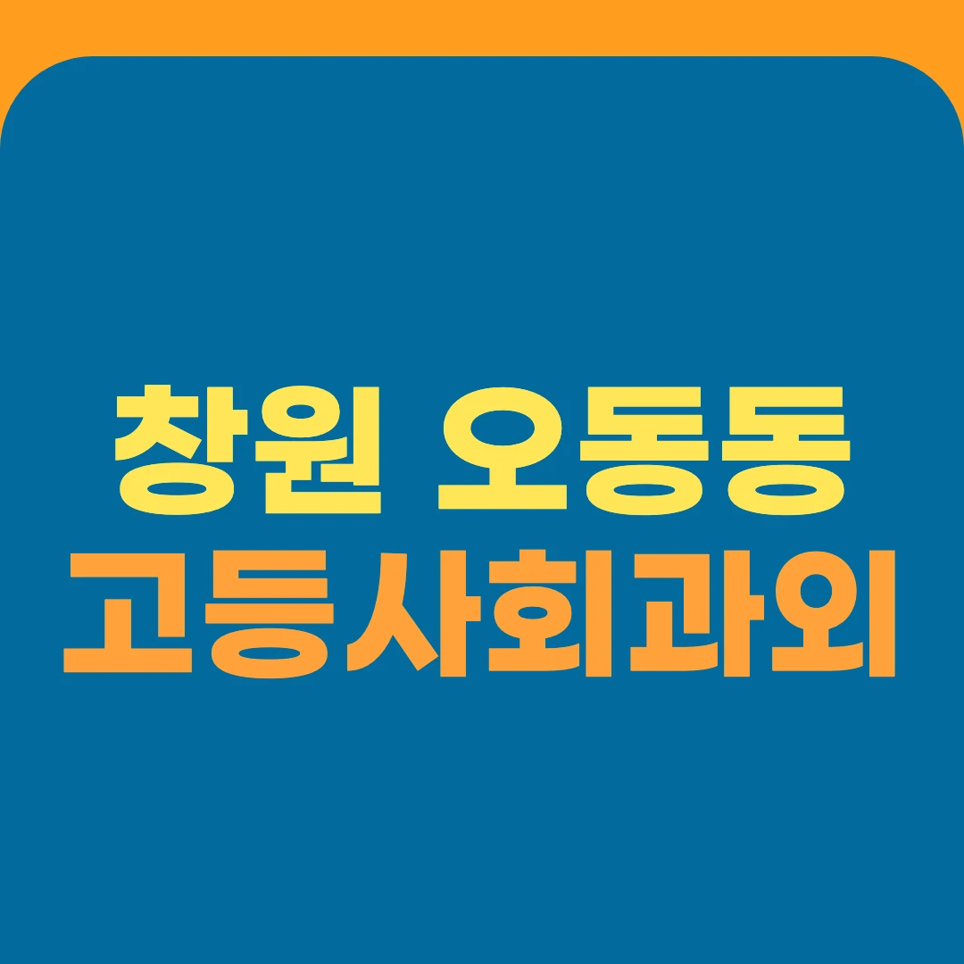 창원 오동동 고등사회과외