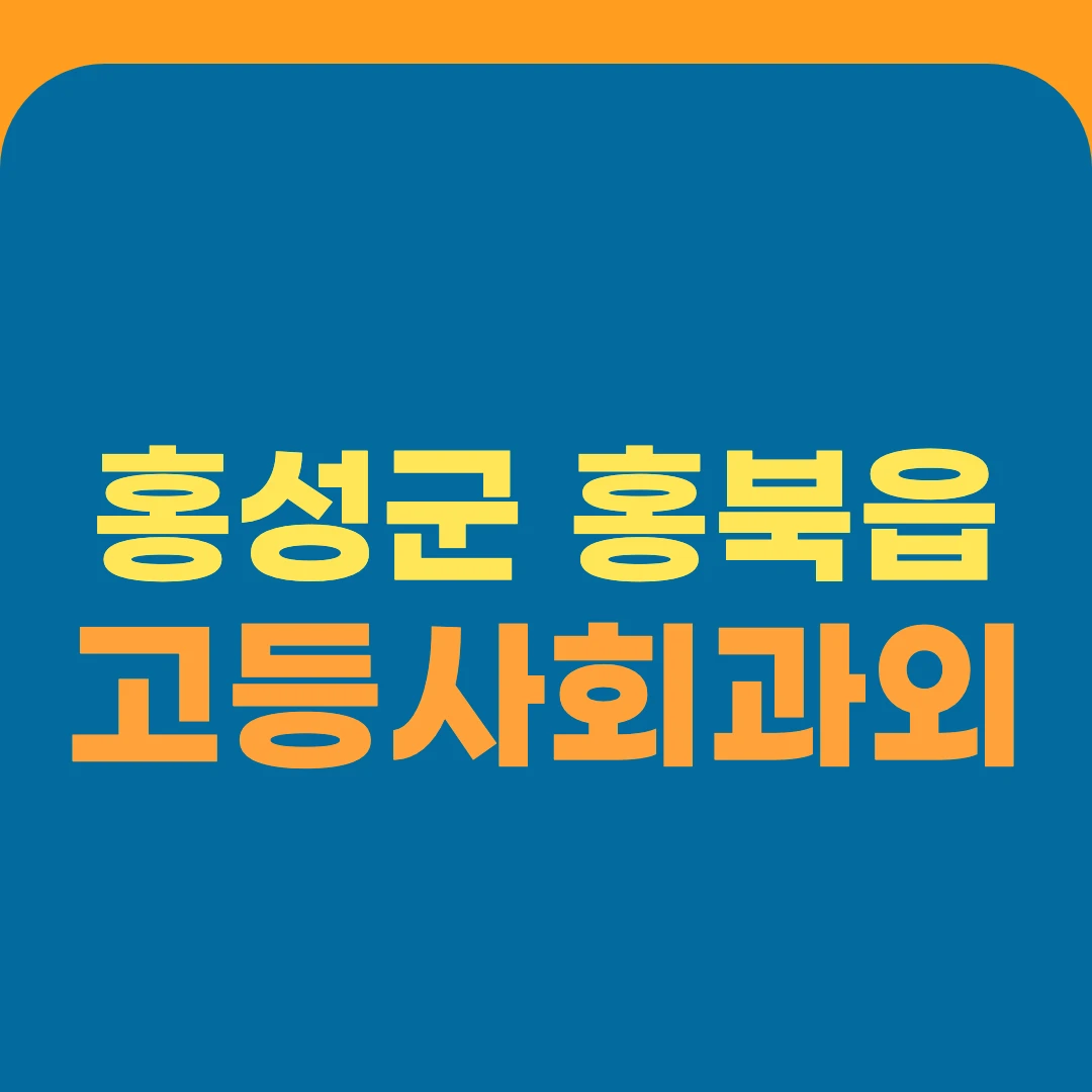 홍성군 홍북읍 고등사회과외